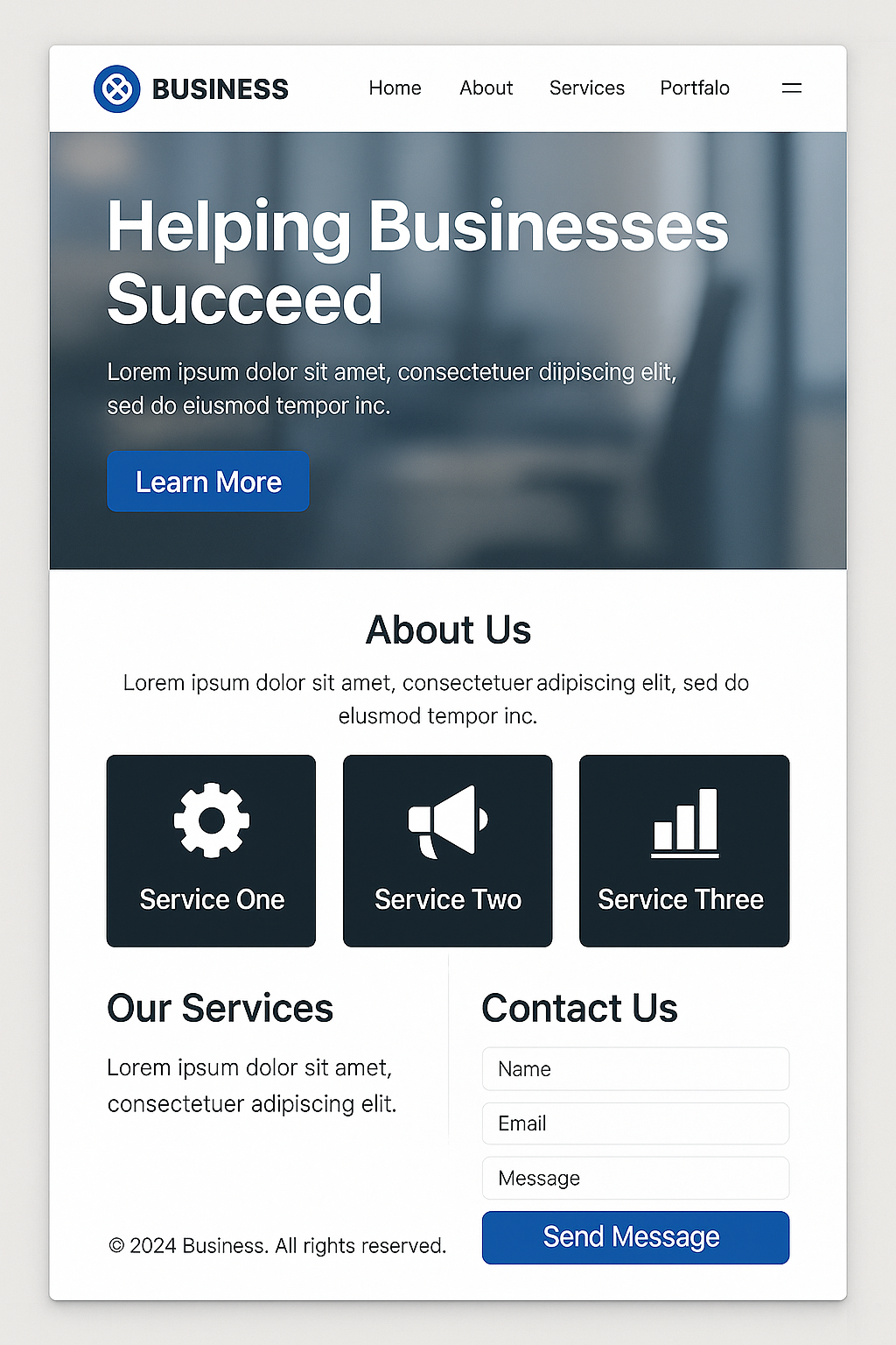 Sample Business Website